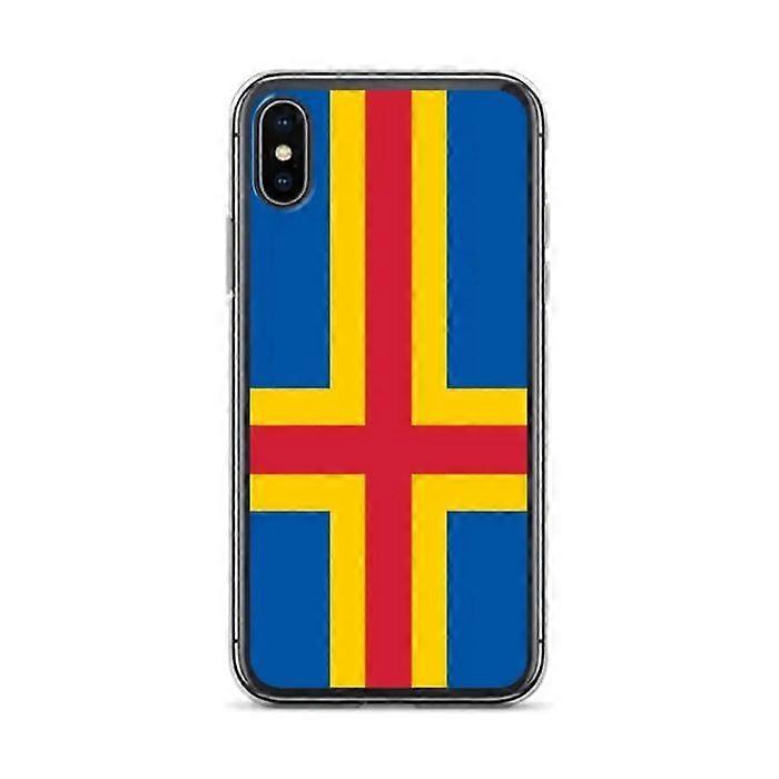 iPhone Case - PIXELFORMA - iPhone XS - Åland Flag - Soft Silicone - Lightweight Design