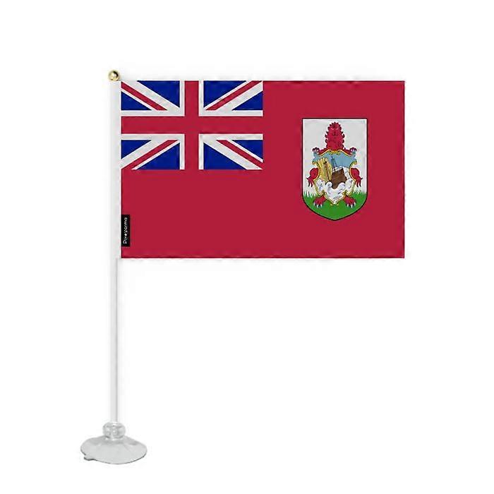 Flag - Bermuda - Mini Suction Cup Flag - 14 x 21 cm - Polyester - Multicolored