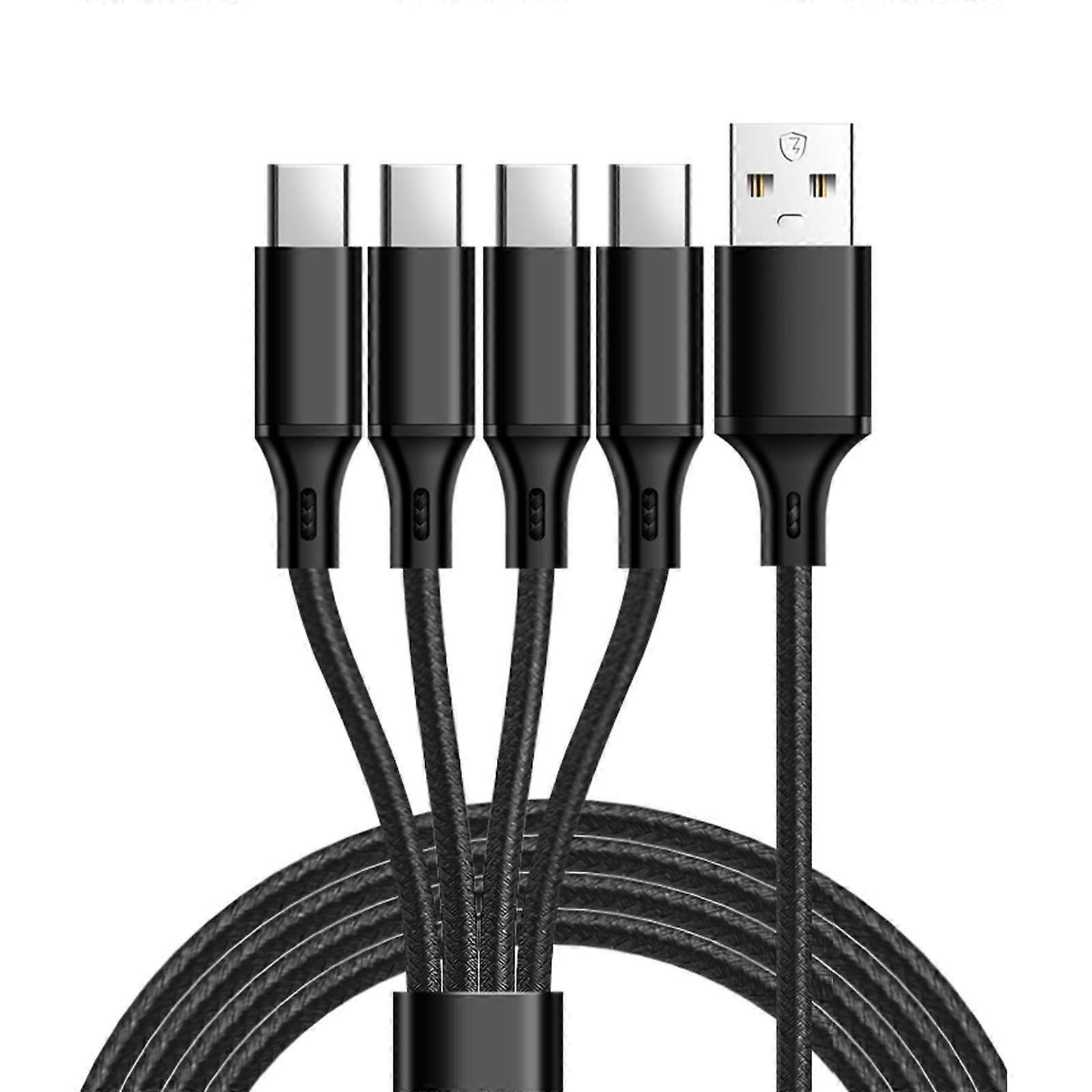 USB C Splitter Cable,4 in 1 USB Male to 4 USB C Male Charging Cord Data Wire for Some USB Type C Phone, Device