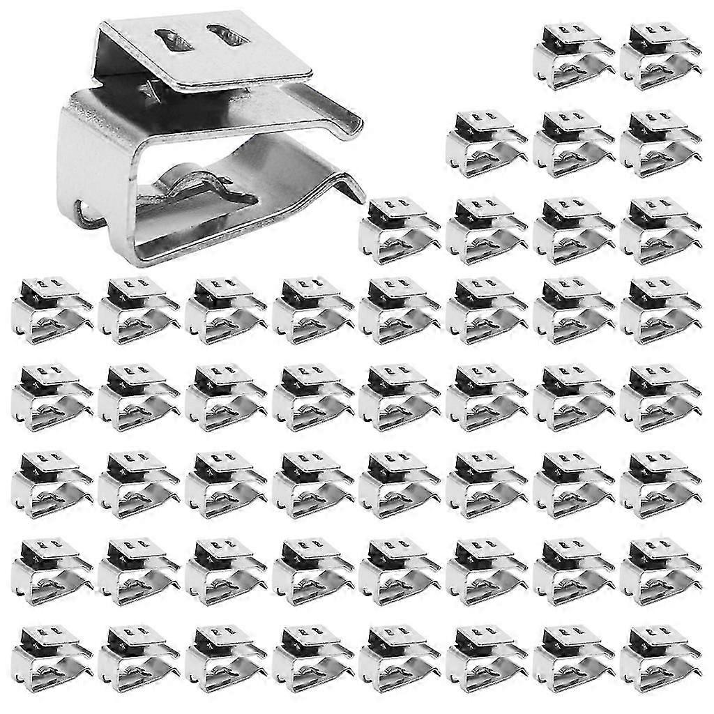 50Pcs Solar Panel Cable Clips PV Metal Wire Management Tidy Clamps