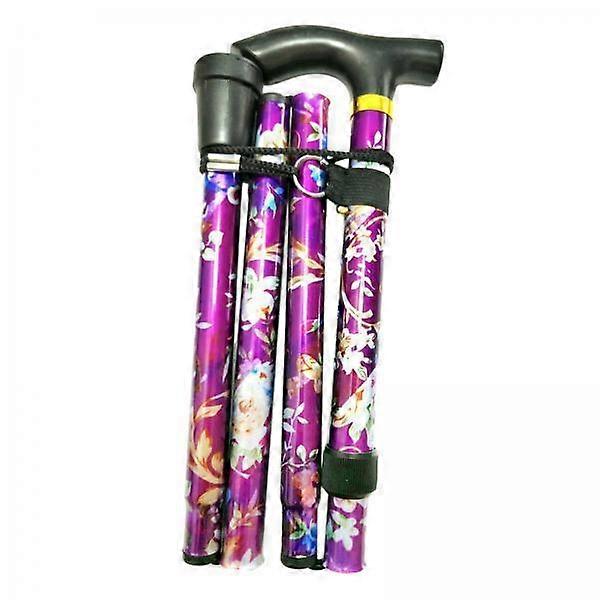 2-3pack Foldable Cane Adjustable 5-Section Hand Walking Stick Camping Pole