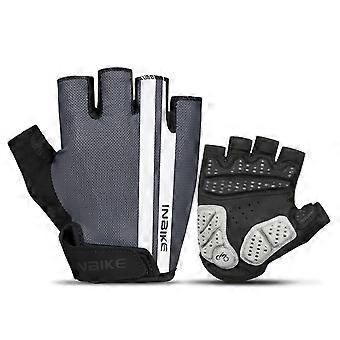 Fietshandschoenen Gel Racefiets Rijhandschoenen Antislip Fietshandschoen voor Fitness Fietstraining Buitensport Grijs XL