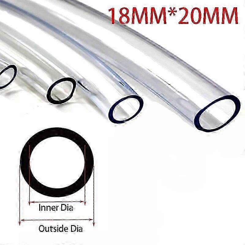 حوض السمك 8 مم 10 مم 12 مم 16 مم 18 مم 20 مم ~ 25 مم أنبوب شفاف أنبوب خزان الأسماك تصفية مضخة مياه الري في الحديقة أنابيب مياه الري 5 متر 18 × 20 مم SZRH