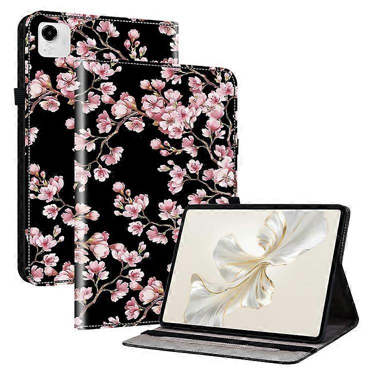 Compatible For Honor Pad X9a Leather Case Pattern Printed Stand Tablet Cover with Card Slots