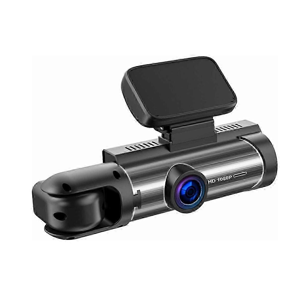 Dual Dash Cam Front and Inside, Dashcams for Cars with IR Night Vision Loop Recording, Motion Detec