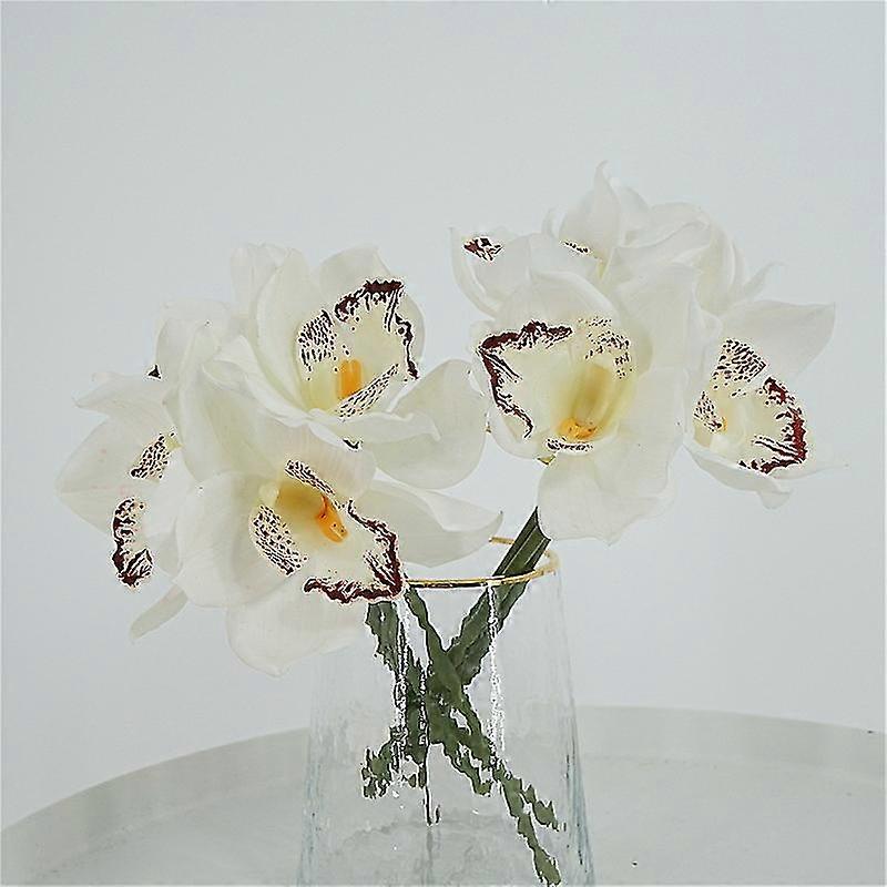 Artificial Orchid Bouquet - 4-Piece Set, 27cm, Multi-Color (White)