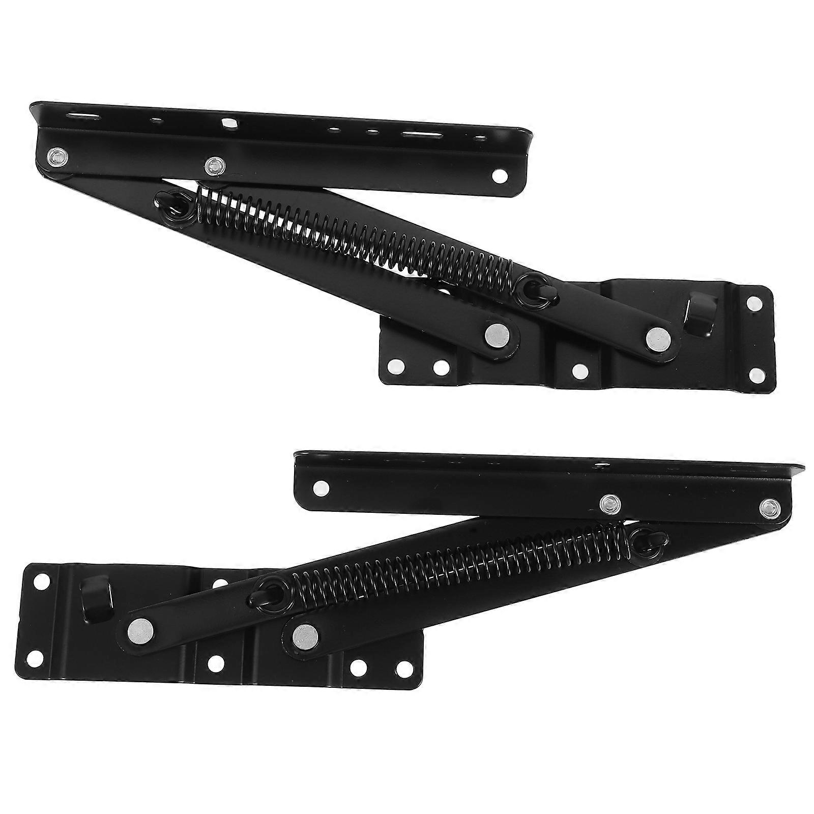 2 Pcs Foldable Coffee Table Lift Mechanism with Spring Hinge for Space Saving Height Adjustment and Furniture Extension