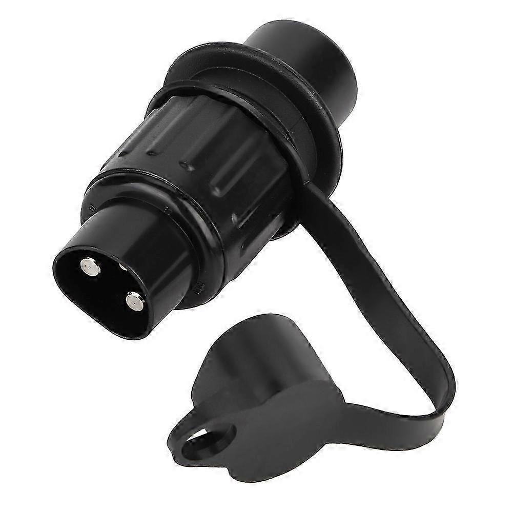 Black 3 Pin Trailer Plug Wiring Connector Adapter for Trailer