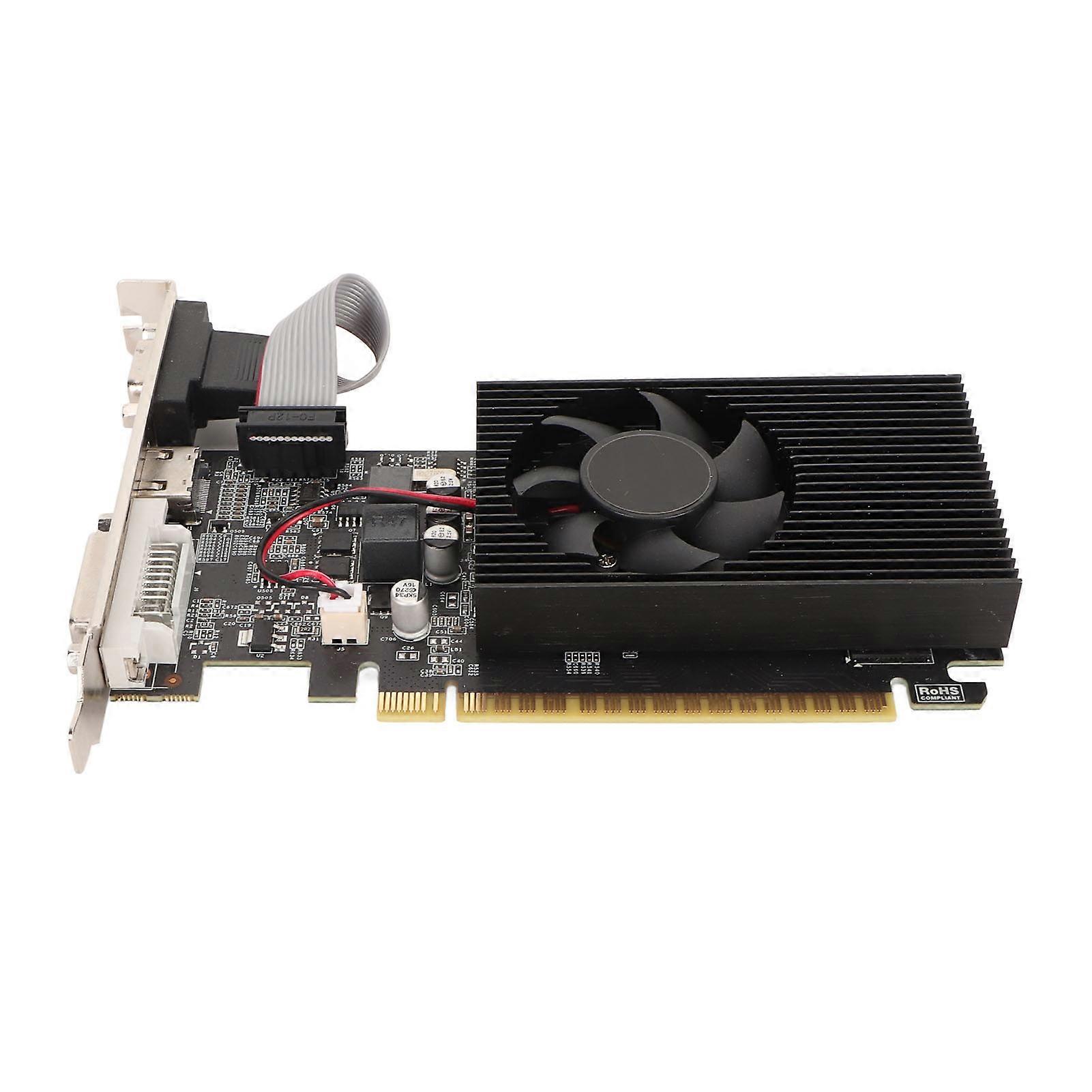 GT 730 4G DDR3B 128bit grafikkort med køleblæser understøttelse VGA DVI HD MULTIMEDIE INTERFACE GAMING GRAFIKKORT