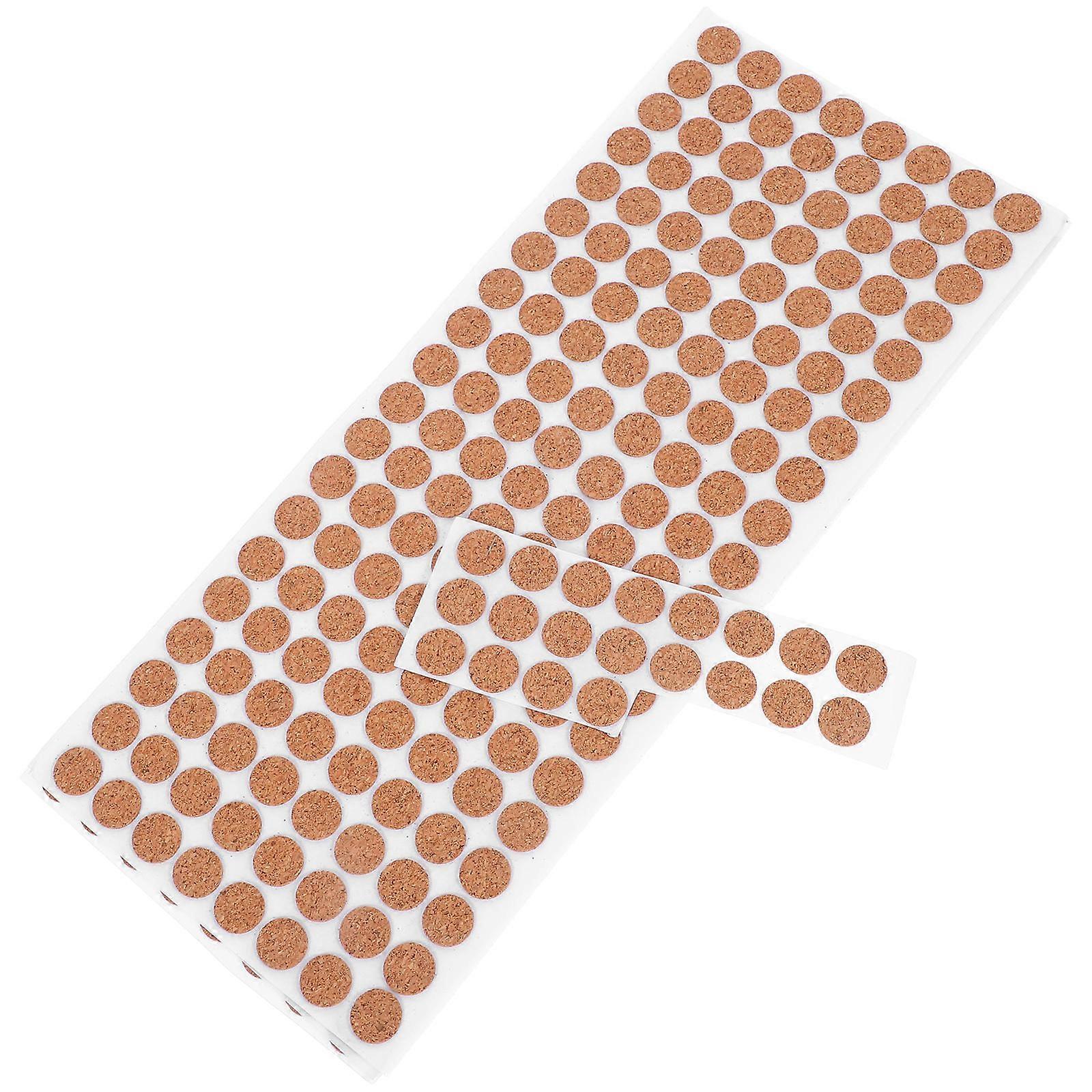 Non-Slip Cork Pads For Dining Use Shock Absorption And Noise Reduction Wood Material Flat Circles 500Pcs