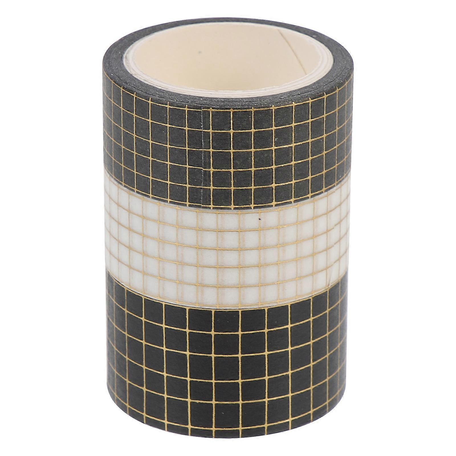 Decorative Tapes Diy Adhesive Decals Scrapbooking present Wrapping Assorted Color 5M Per Roll Reusable 3 Rolls