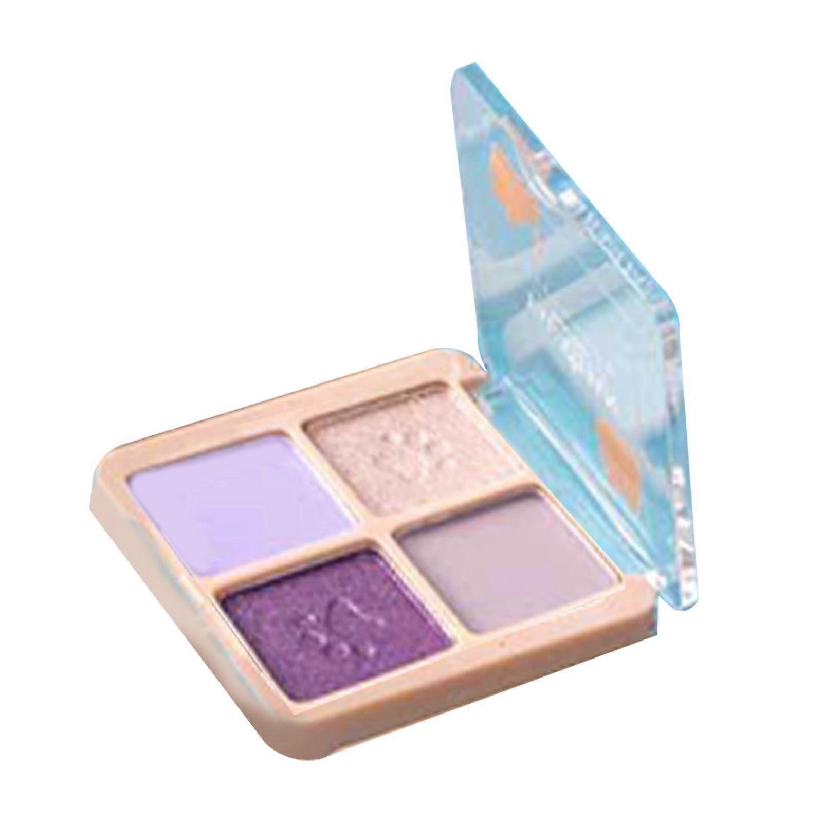 2025 Latest Model Eyeshadow Palette 4 Color Low Saturation Lightweight Long La...