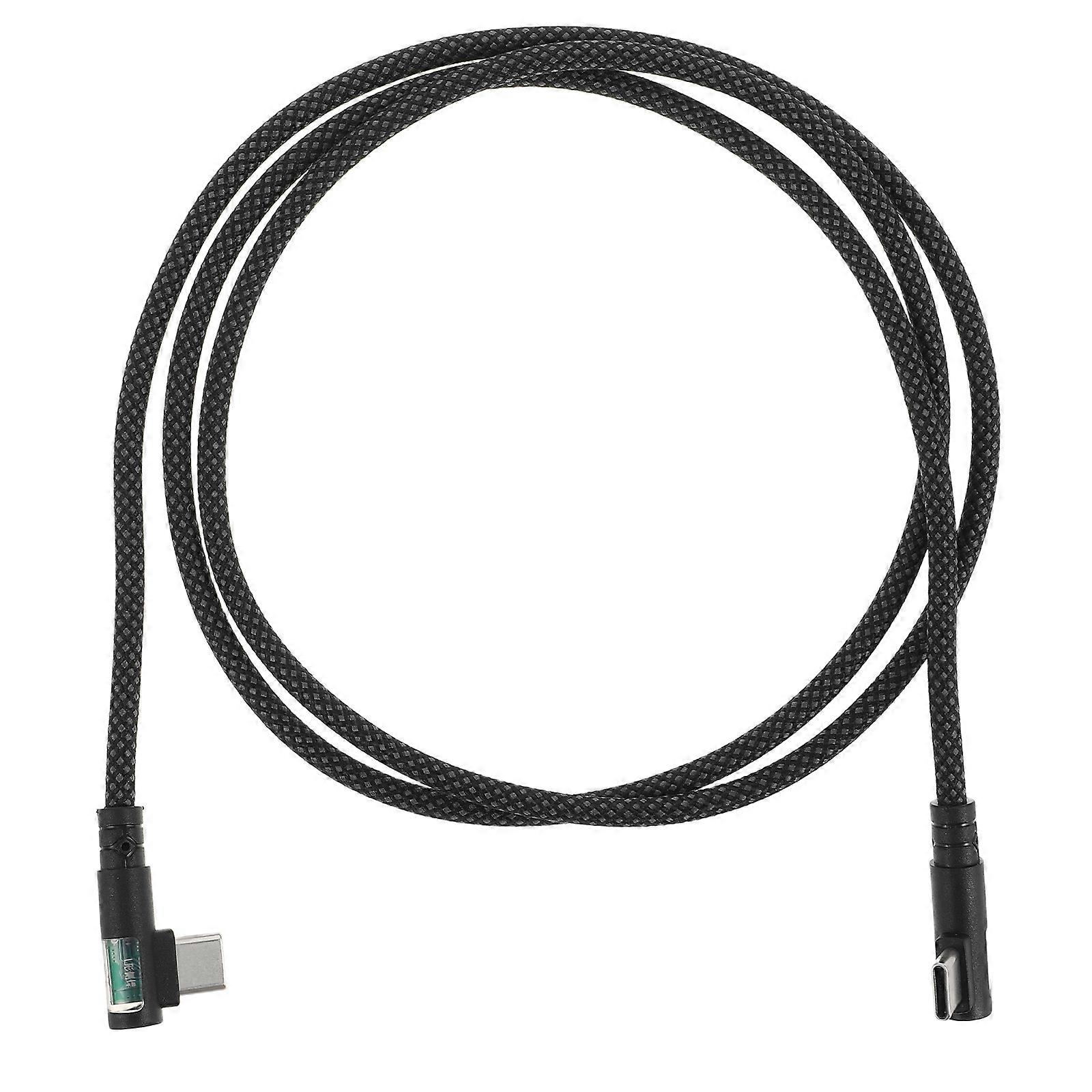 USB C Fast Charging Cable with Elbow Design for High Speed Data Transfer, Durable Right Angle, Compatible with Type C Devices