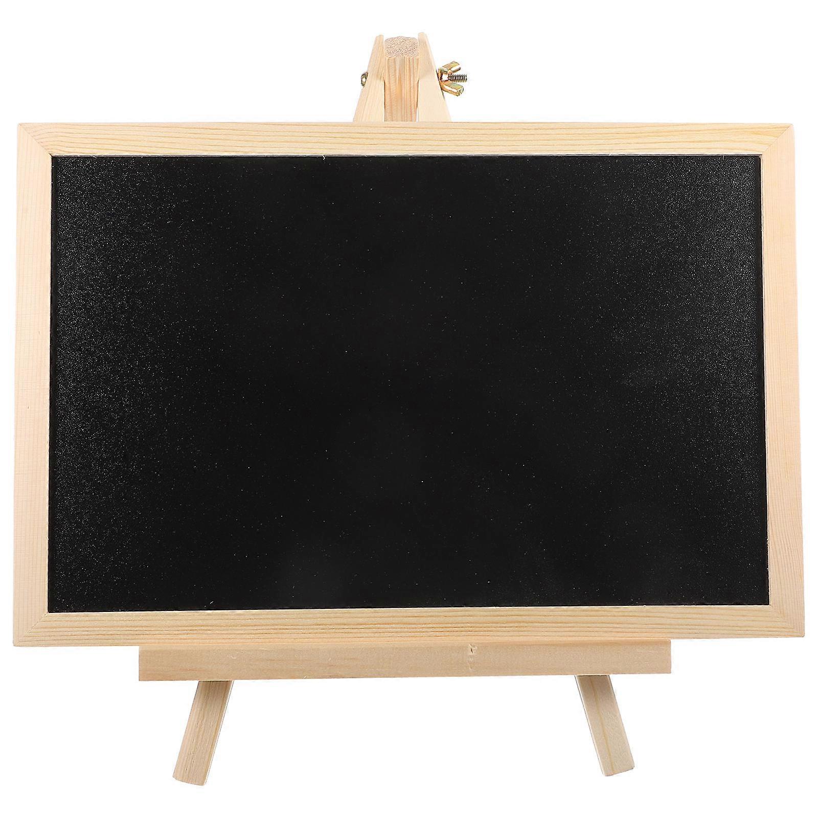 Mini Blackboard Wooden Mini Chalkboard for Kids Writing Painting Recording Messaging Cafes 30X20cm 1Set