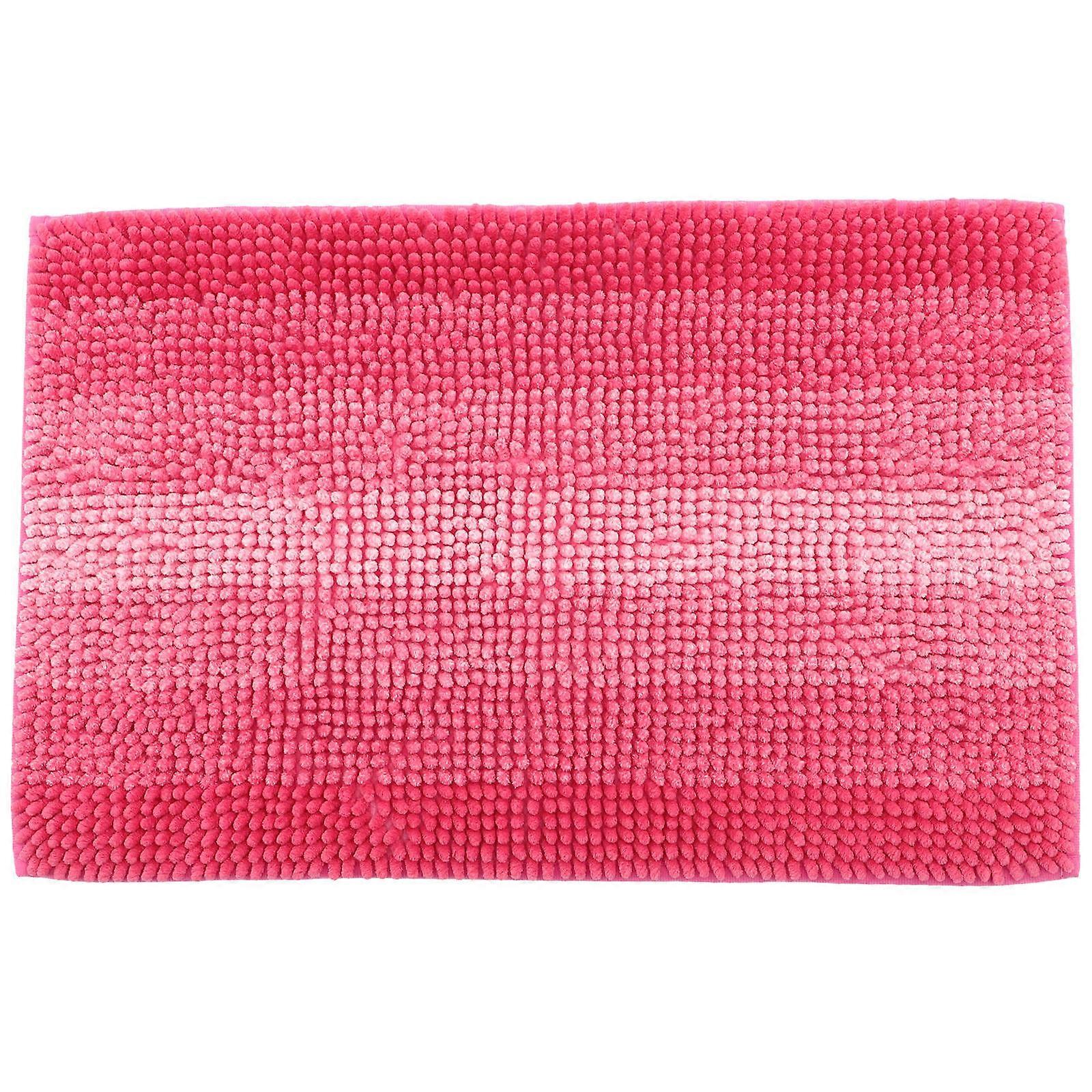 Chenille Non Slip Bath Mat Absorbent Floor Rug for Bathroom Shower Quick Drying Indoor Outdoor Use