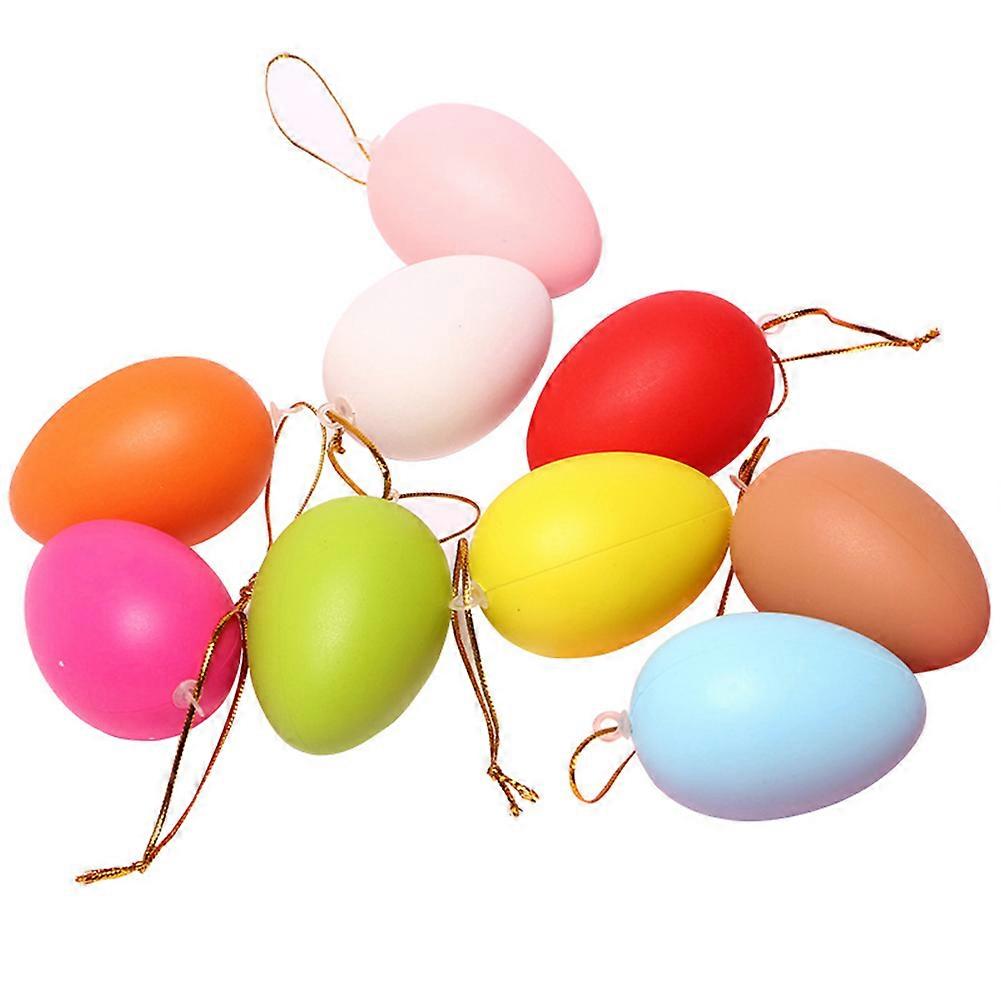 Decorative Eggs Hand Painted Artificial Eggs Easter Decoration DIY Craft 24Pack