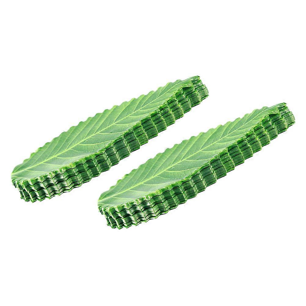 Sushi Platter Decoration Lifelike Sushi Decorative Leaves for Home Users Parties .9x6.2cm Dish Decoration 200Pack