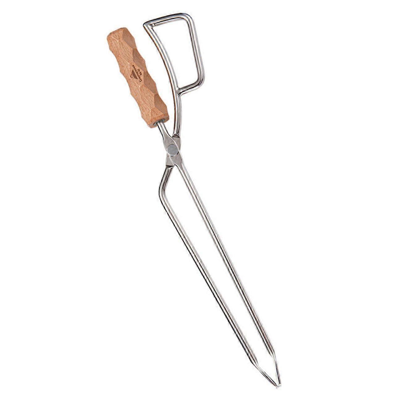 Brennholzzange firewood tongs, long handle, BBQ, for grill, hightemperature resistant, ergonomic design, comfortable handling at outdoor events