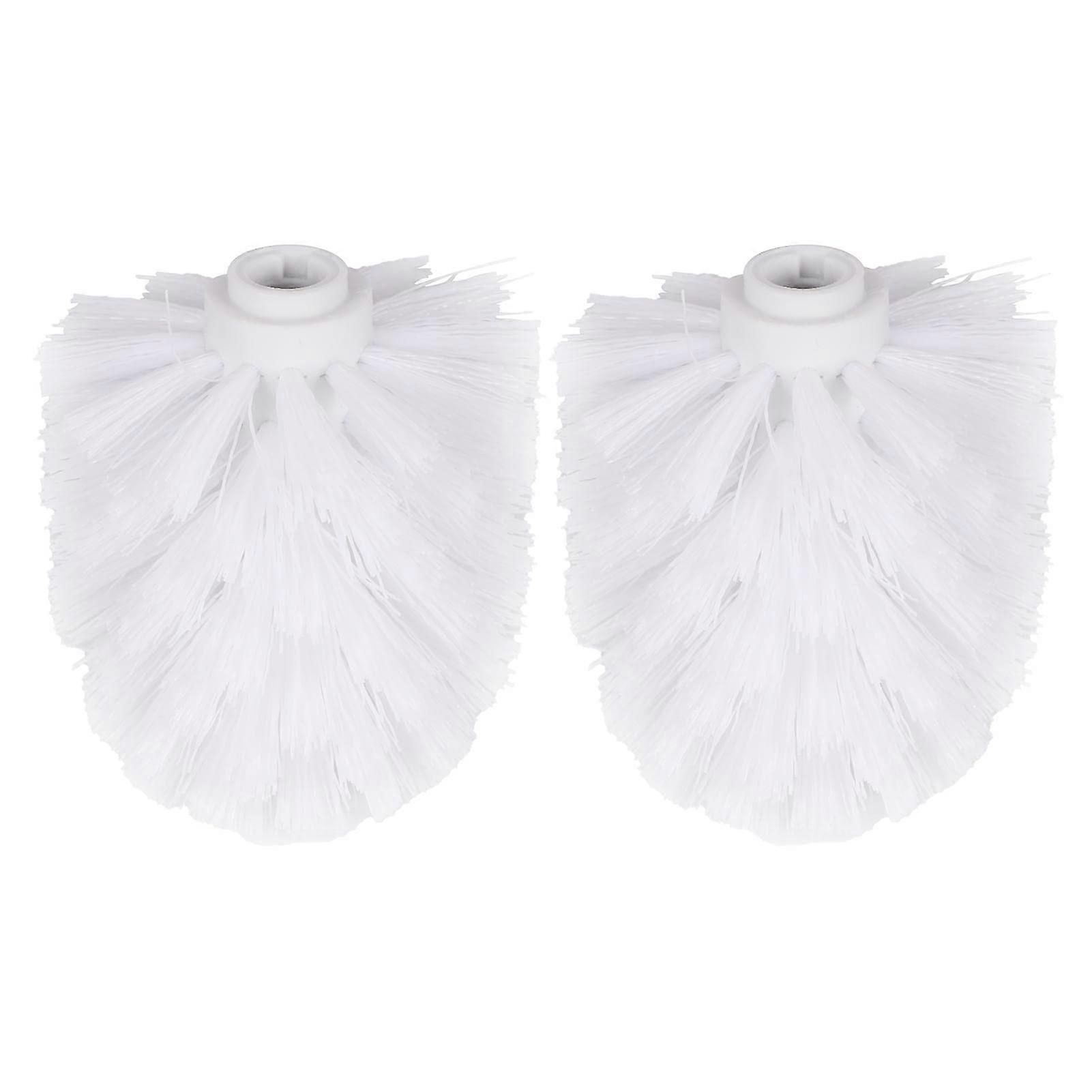 Replacement Head for Toilet Brush with Stiff Bristles, 8 x 9.5 cm (White)