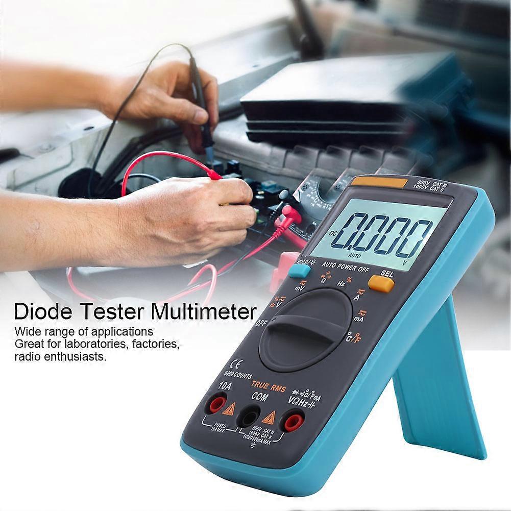 ZT102 Digital Multimeter AC DC Voltmeter Diode Current Capacitance Tester with Backlight 6000 Counts