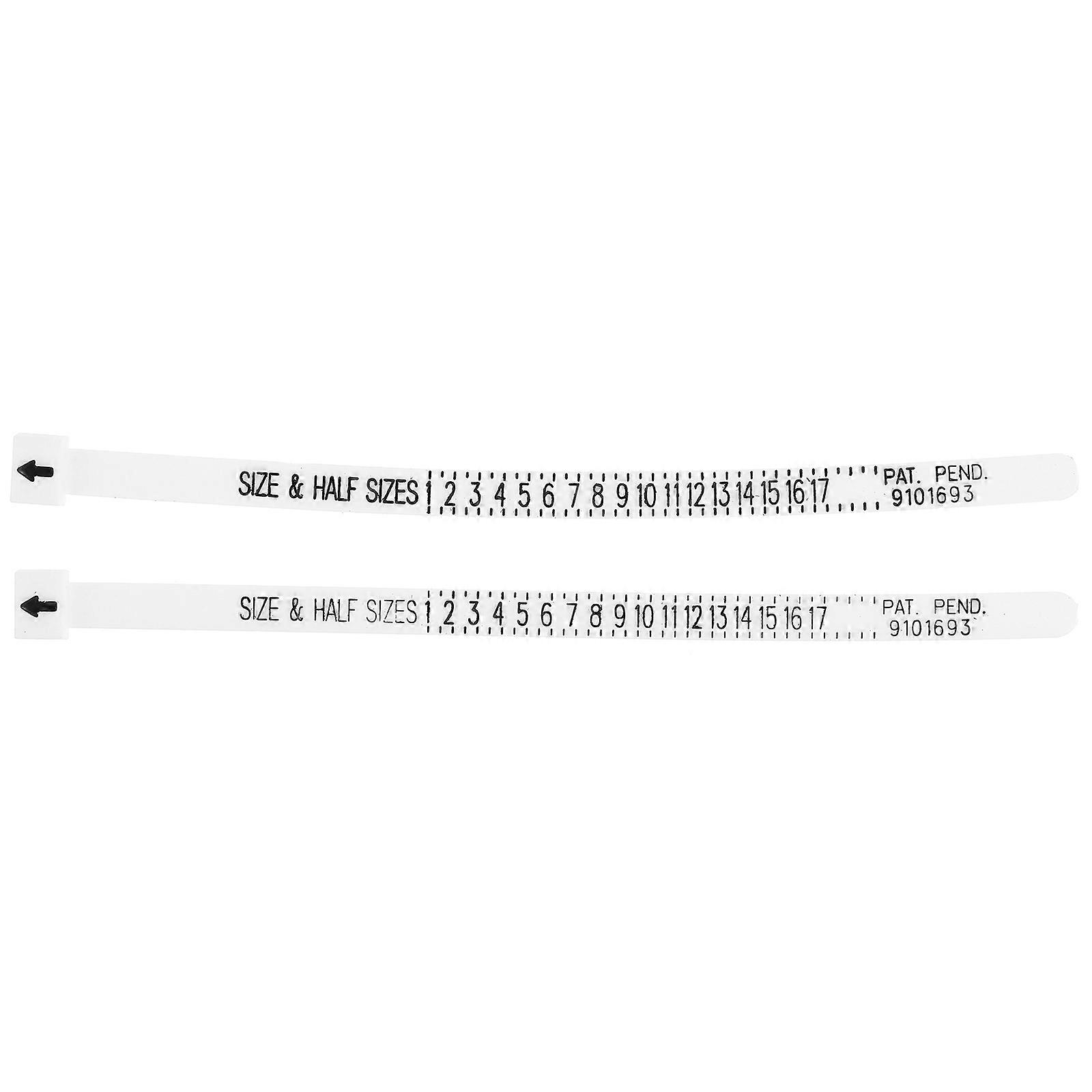 Gauge Finger Sizing Ring Gauge Multisizer for Men Women Kids Finger Measurement Tool 11.50x0.70x0.30cm Adjustable Fit 2Set