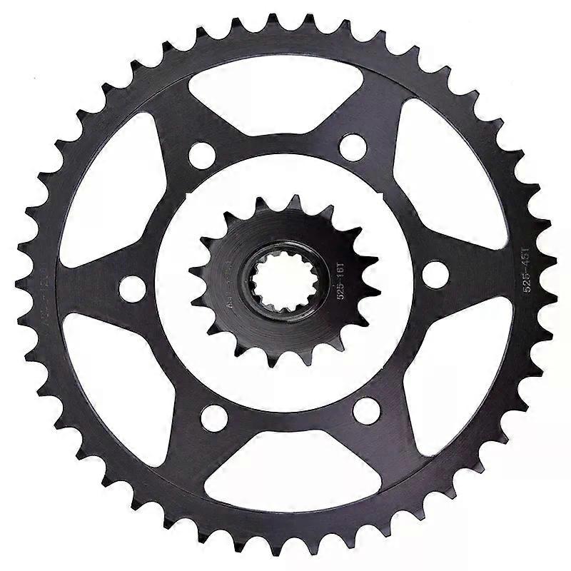 con 525 16T 45T Front Rear Sprocket for Yamaha MT-07 20-22 FJ-09 FJ 09 FZ-09 14-16 MT-09 MTN850 14-20 XSR900 16-21 900 Tracer MT 09
