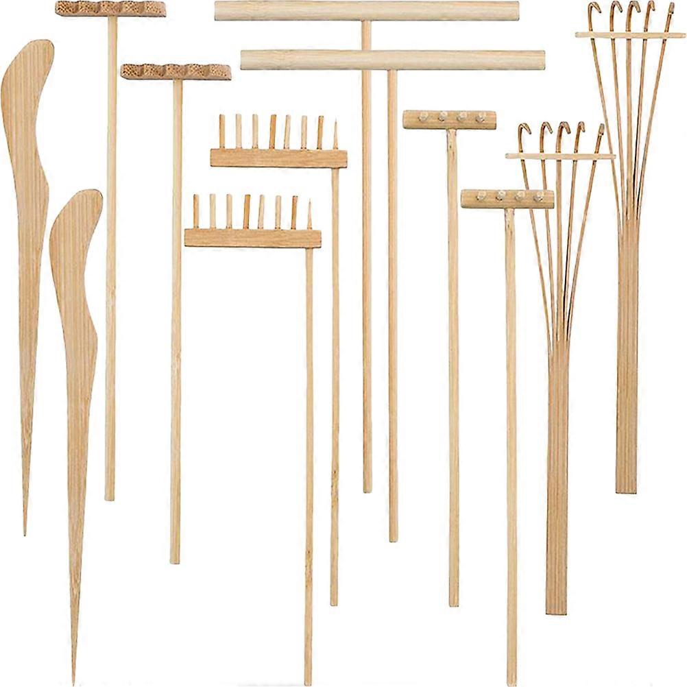 Mini Gardening Tools Small Hand Rake For present Recipients 18x8cm 12Pcs