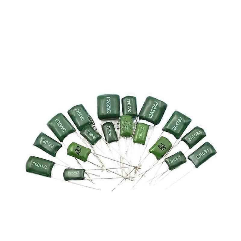 Polyester Capacitor 100V 630V 100nF 0.1uF 2A104J 103J 222 223J 472 473J Capacitance Meters(2A102J 100V 102PF) Ref: 5116