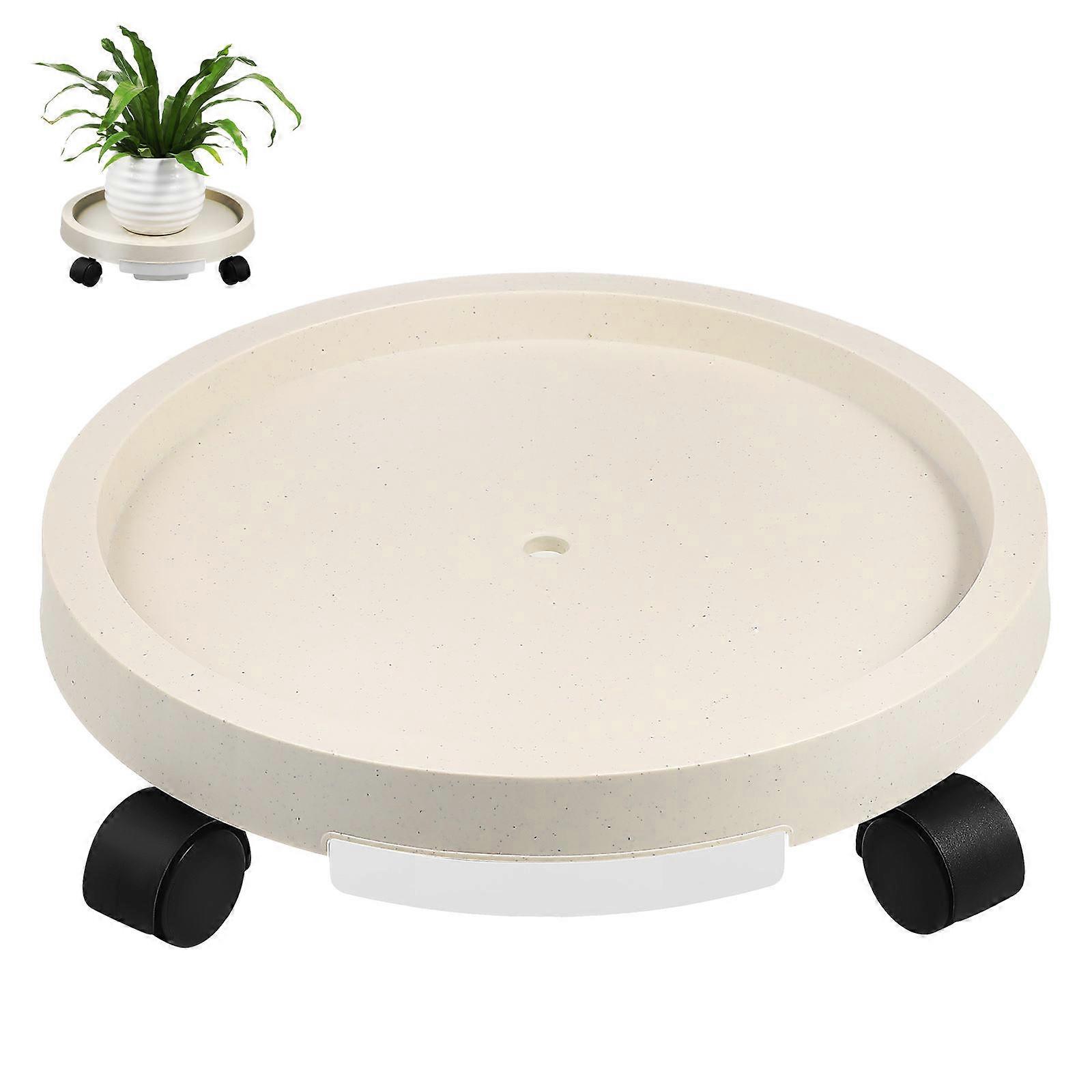Wheel Flowerpot Tray Simple and Elegant Gardening Tools 34.00X34.00X8.00CM Mobility 1Pcs