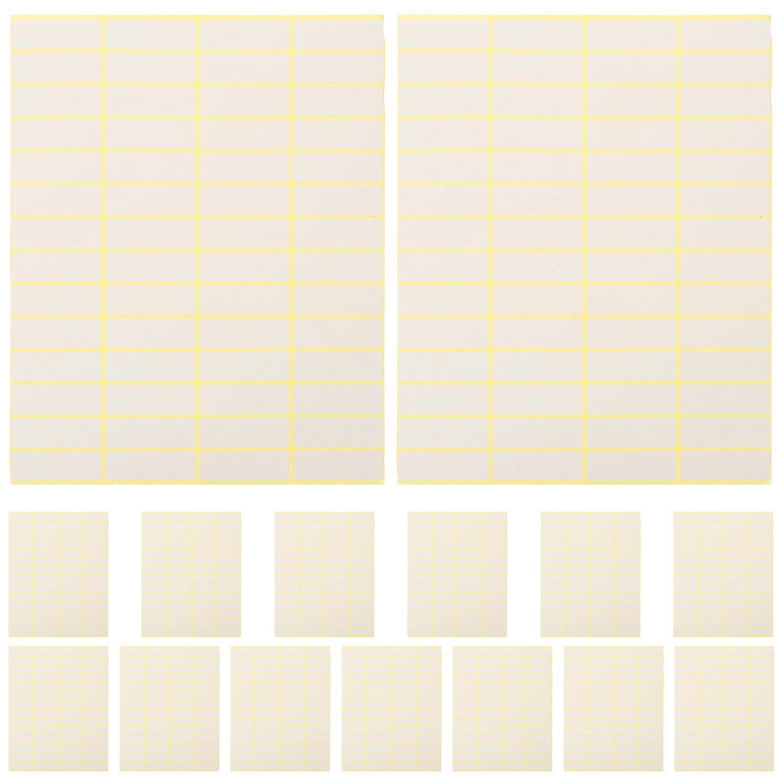 Adhesive Price Stickers – 15 Sheets of Easy Writing Labels for Home Office Organization and Pricing Needs