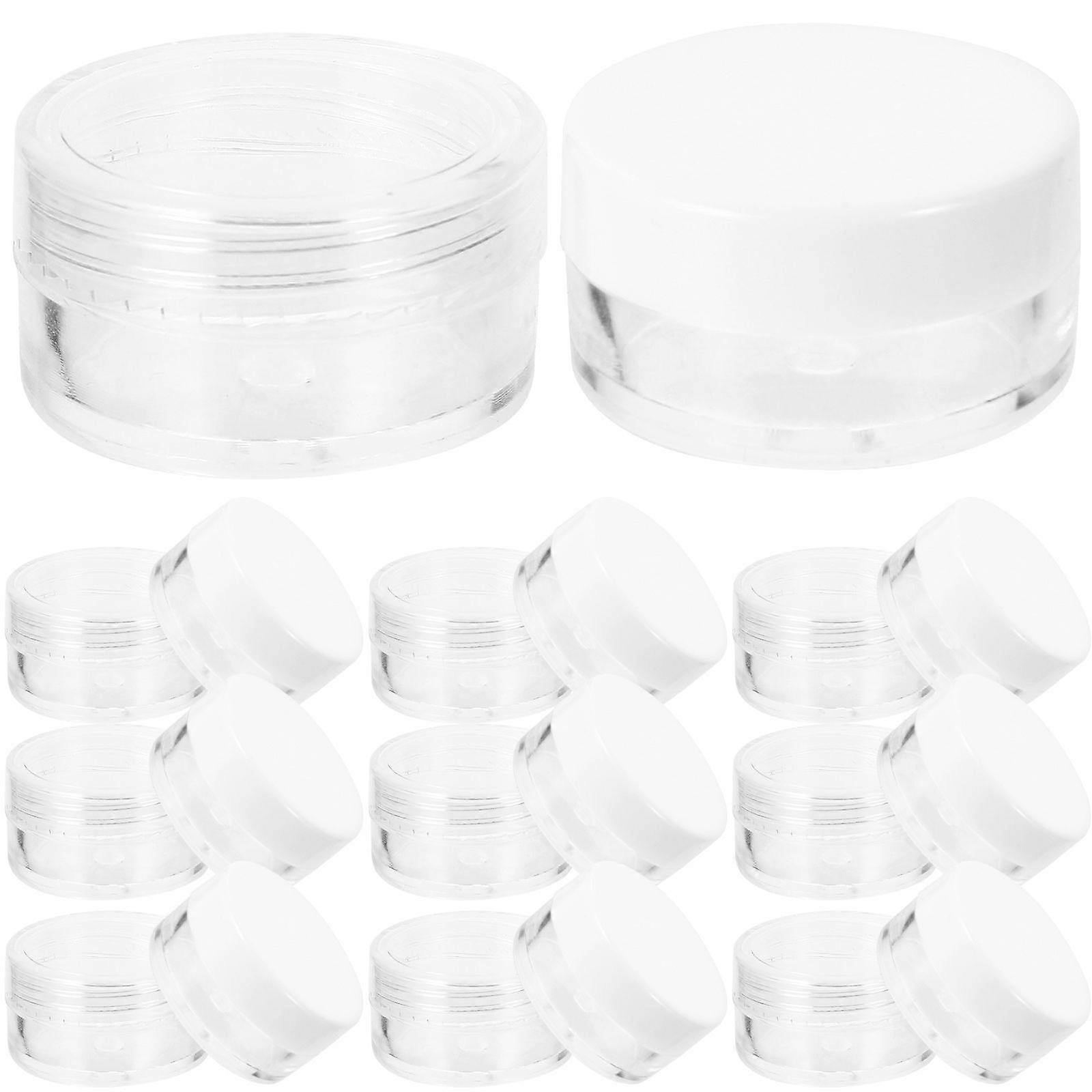 50pcs Small Round Shape Facial Cream Jar Empty Cream Containers Cream Travel Case