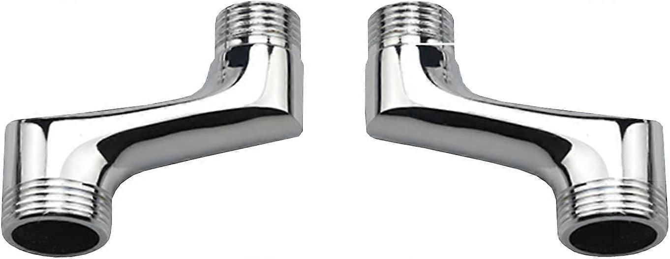 Offset Bath Shower Mixer Connector, Brass Elbow Reducer Connector, Adjustable Swivel Arm, Offset 1/2 3/4 Connector, Offset Toilet Connector, Chrome A