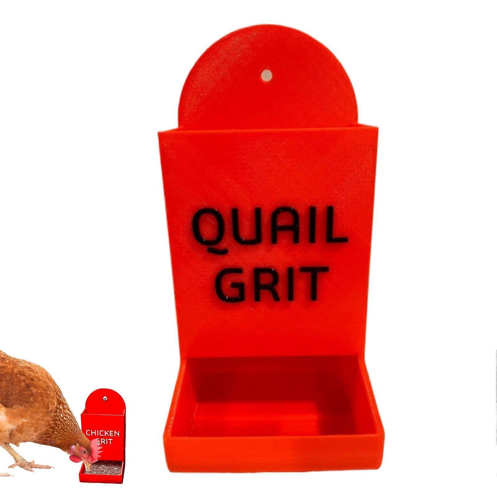 Outdoor Poultry Feeder - Durable Grain Dispenser for Chickens and Birds, Animal-Friendly Design, Red Color, Ideal for Coops