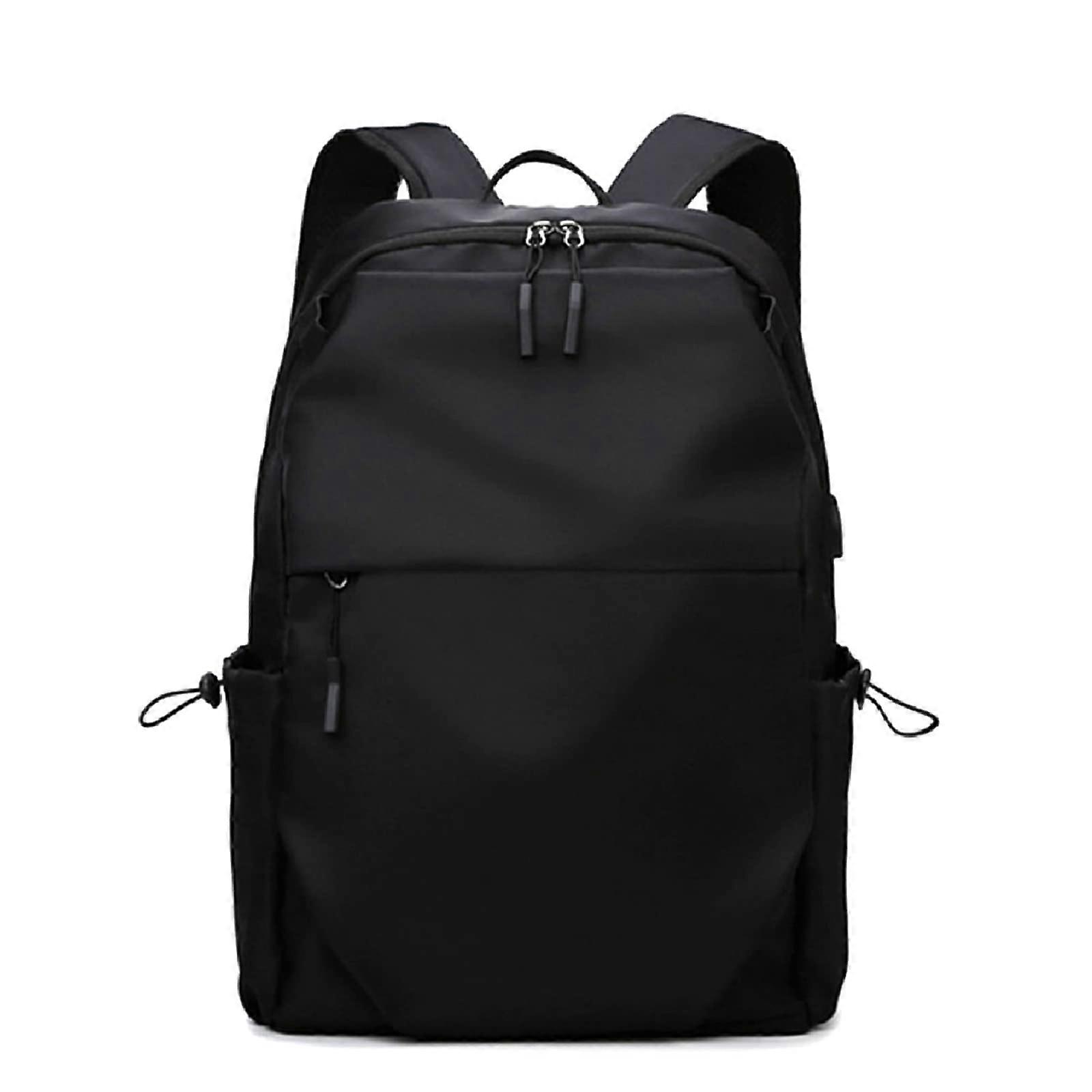 Laptop Backpack, Lightweight Work Bag with Charging Port, Black