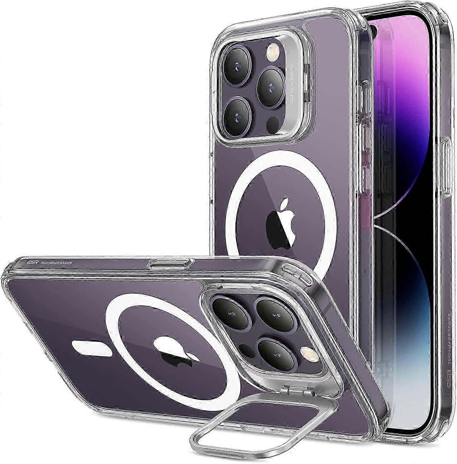 for iPhone 14 Pro Case, Compatible with MagSafe, Built-in Camera Ring Stand, Military-Grade Protection, Magnetic Phone Case for iPhone 14 Pro, Classic