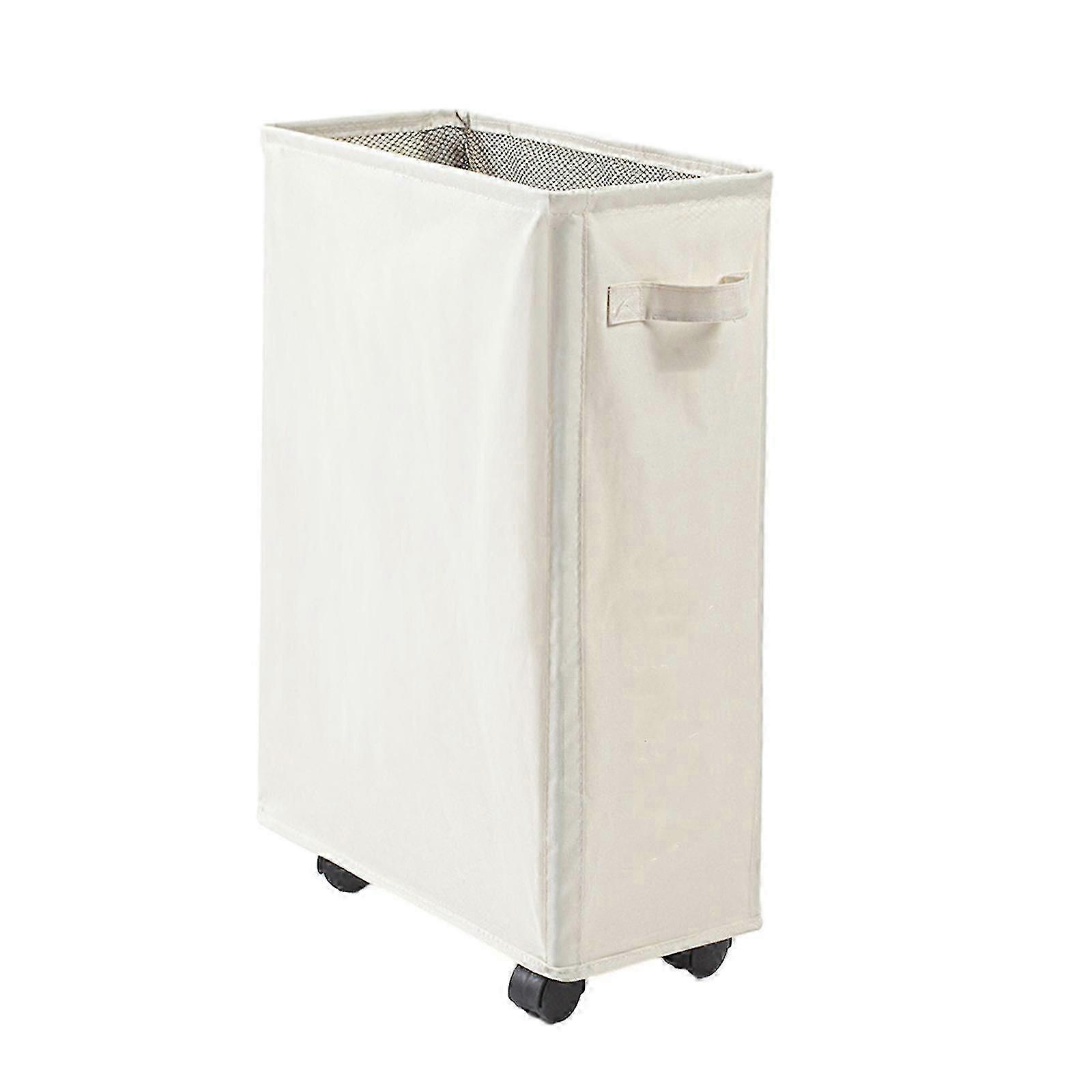 Laundry Hamper With Wheels Collapsible Storage Cart For Clothes And Yoga Mats