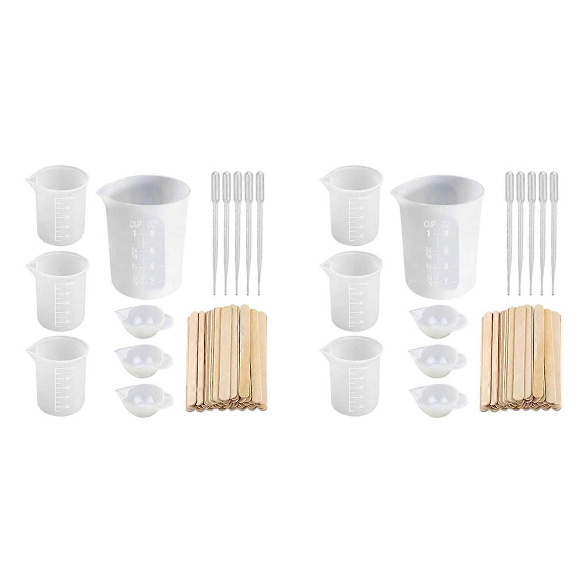 Silicone Measuring Cups for Epoxy Resin, Resin Casting Container