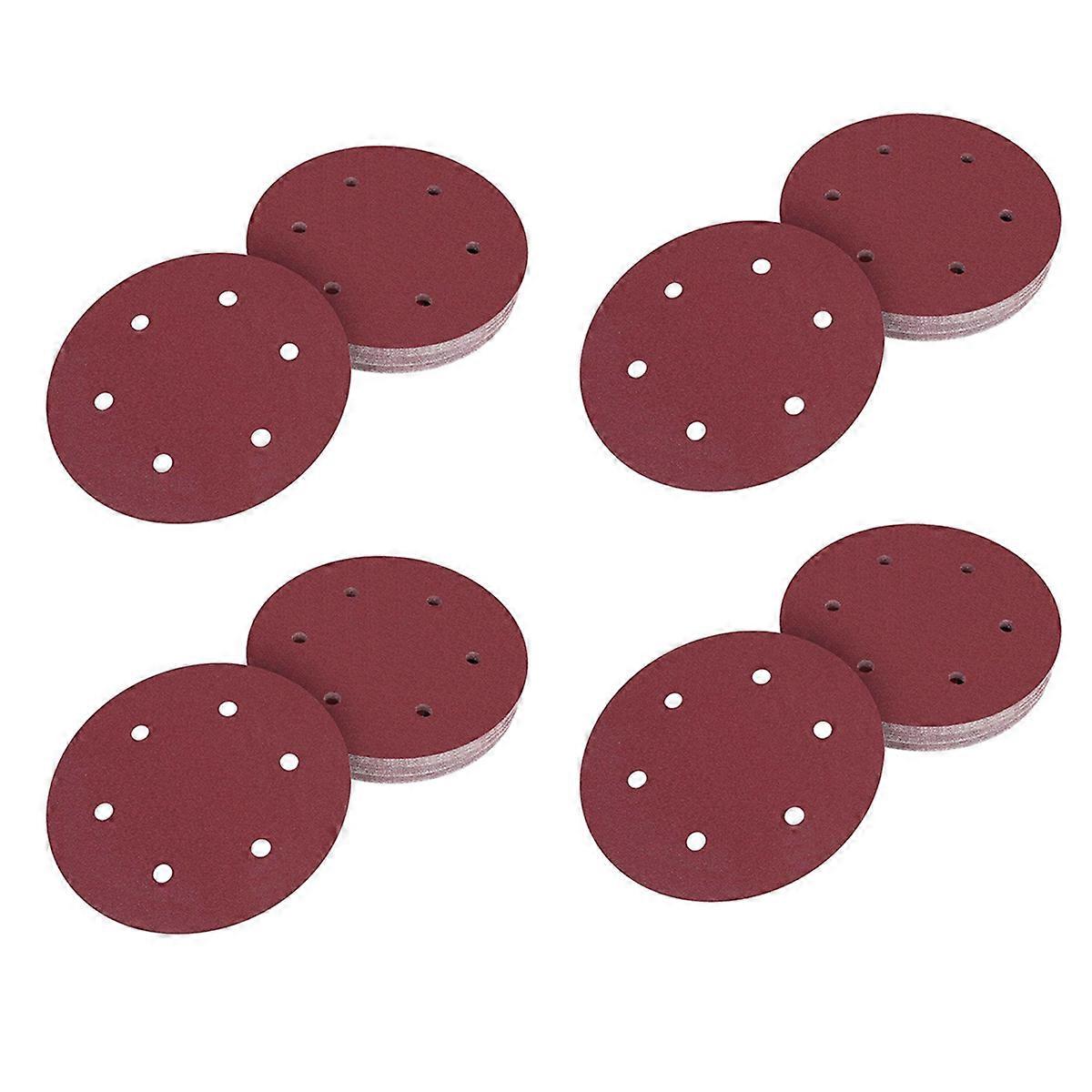 30Pcs 225mm Sanding Discs 120 Grit Hook and Loop Sand Paper Pad