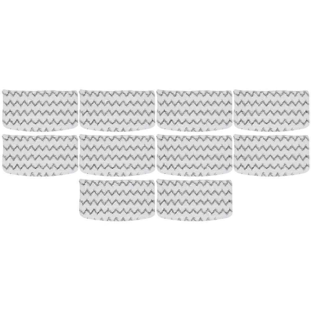 Flat Mop Pads Microfiber Replacement Steam Mop Pad for Floor Cleaning Compatible with Shark Steam Mop Grime Cleaning 10Pcs