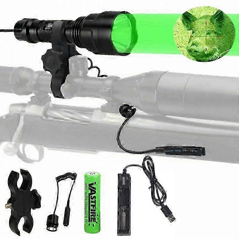 Tactical LED T6/Q5 Hunting Torch with Scope Mount for Outdoor Hunting and Fishing Detector
