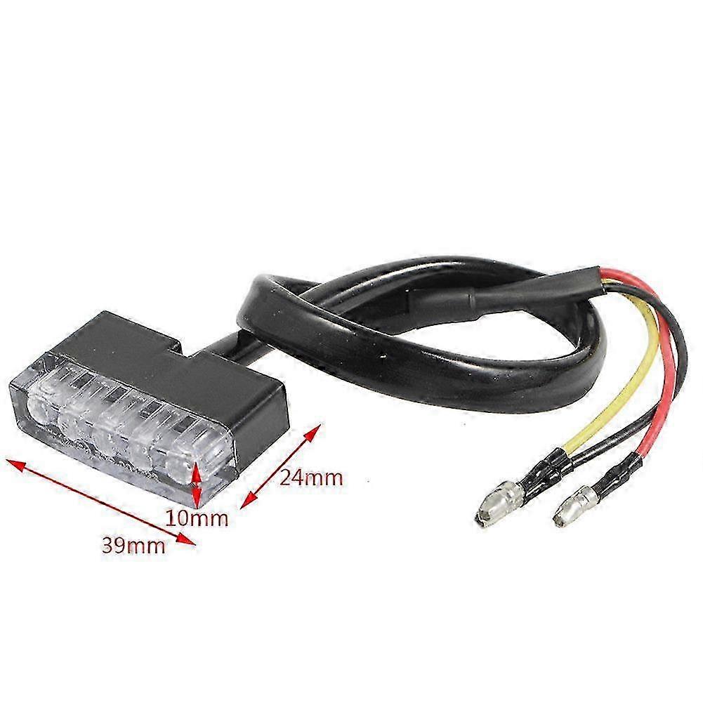 12V Mini 5 LED Rear Tail Stop Brake Light Lamp for Motorcycles, Scooters, ATVs, and Bikes in Red Color