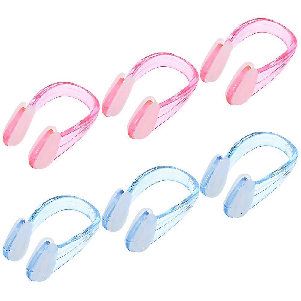 6pcs Silicone Swim Nose Plugs, Non Slip, Comfortable, Skin Friendly, Durable, Secure Fit for Pool Use