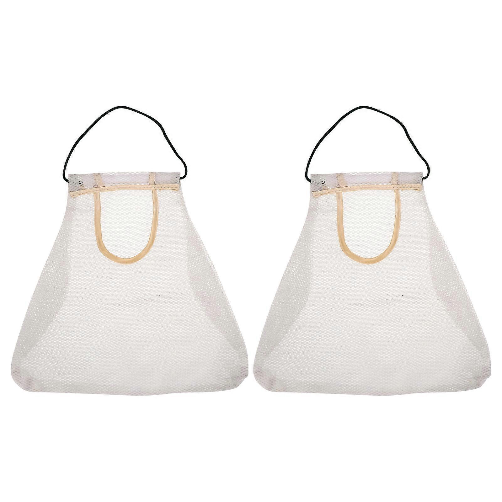 Reusable and Washable Mesh Grocery Bag Fruit Protection Bags Toys and Sundries Mesh Easy to Clean 2Pcs