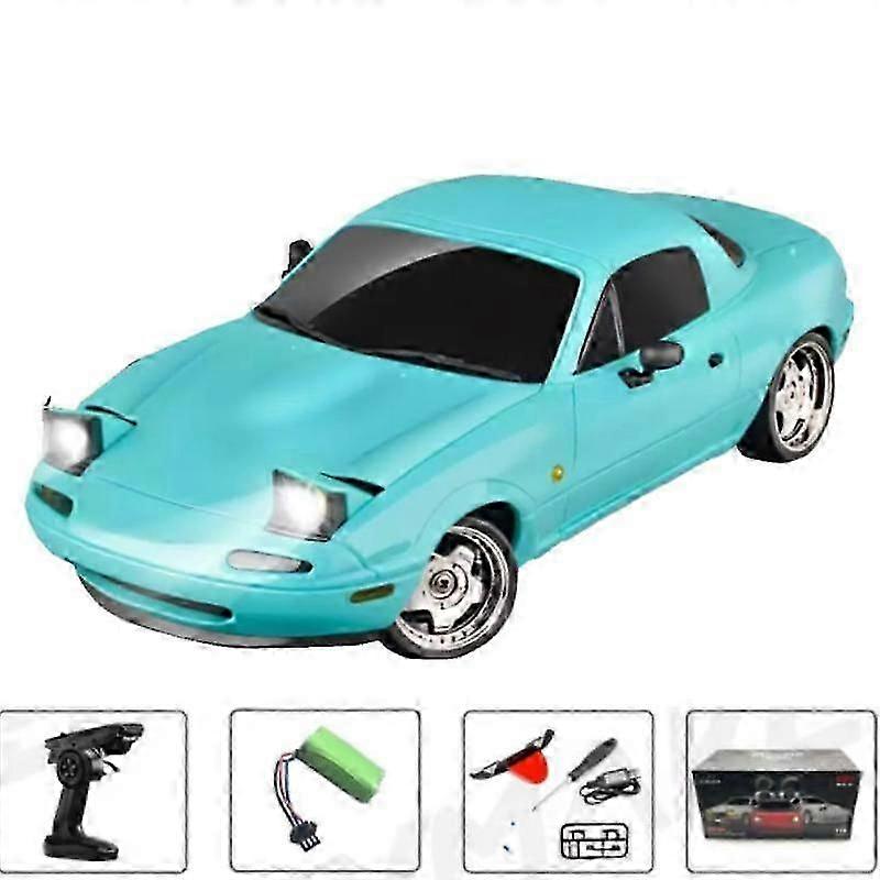 LDRC LD1804 1/18 RC Drift Car MX5 2.4GHz RWD com ESP Giroscópio na estrada LED Luzes em escala real RC Carros RC Crianças Brinquedo Presente