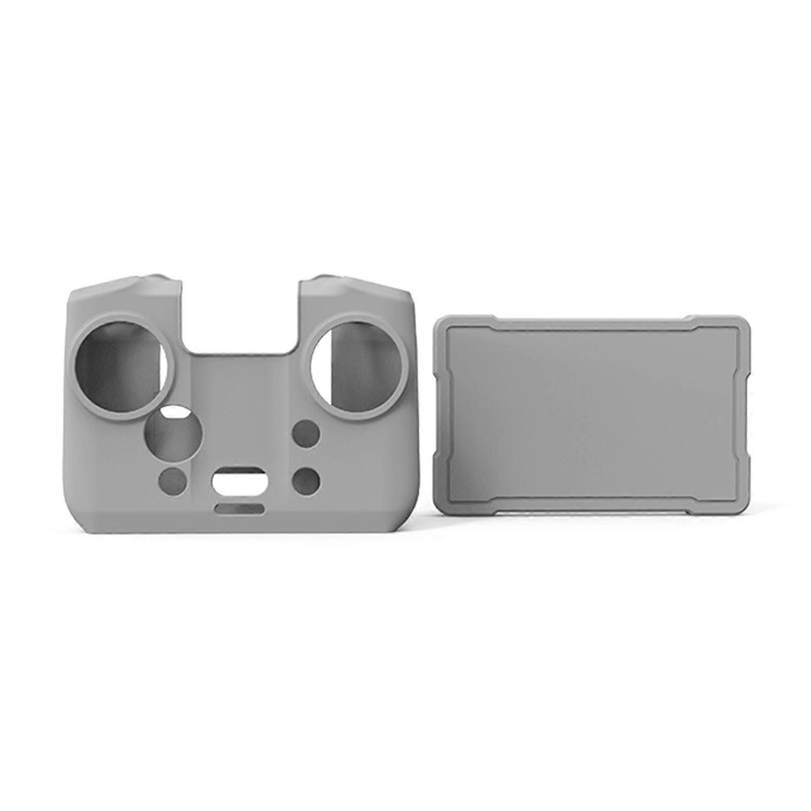 Controller Case Sleeve For 4Pro Customize Molded Silicone Body With Clear Display Shield Anti Fingerprints  Gray
