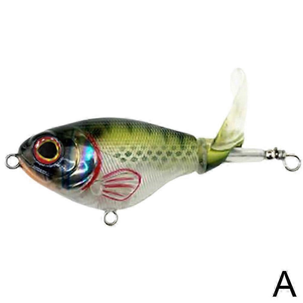 3in Bass Whoper Plopper Lures, Plopping with Floating Rotating Tail