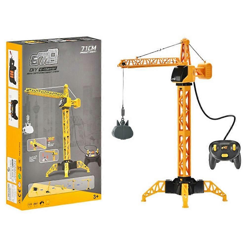 8091E 4-Channel Wired Control Tower Crane DIY Assembly Module for Engineering Play Toy