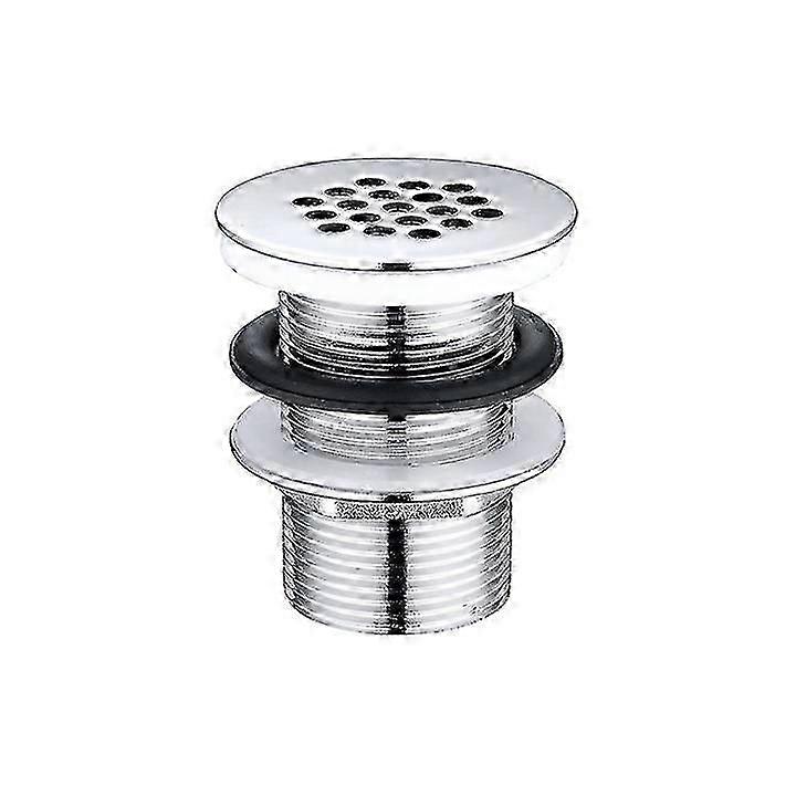 Designer brass sink drain, chrome