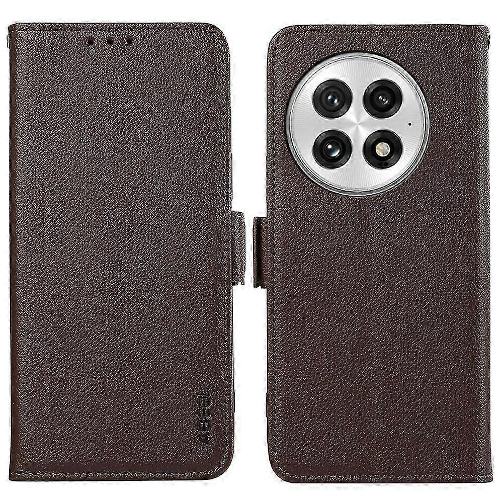 Case for OnePlus 13 Litchi Texture Leather RFID Blocking Phone Cover