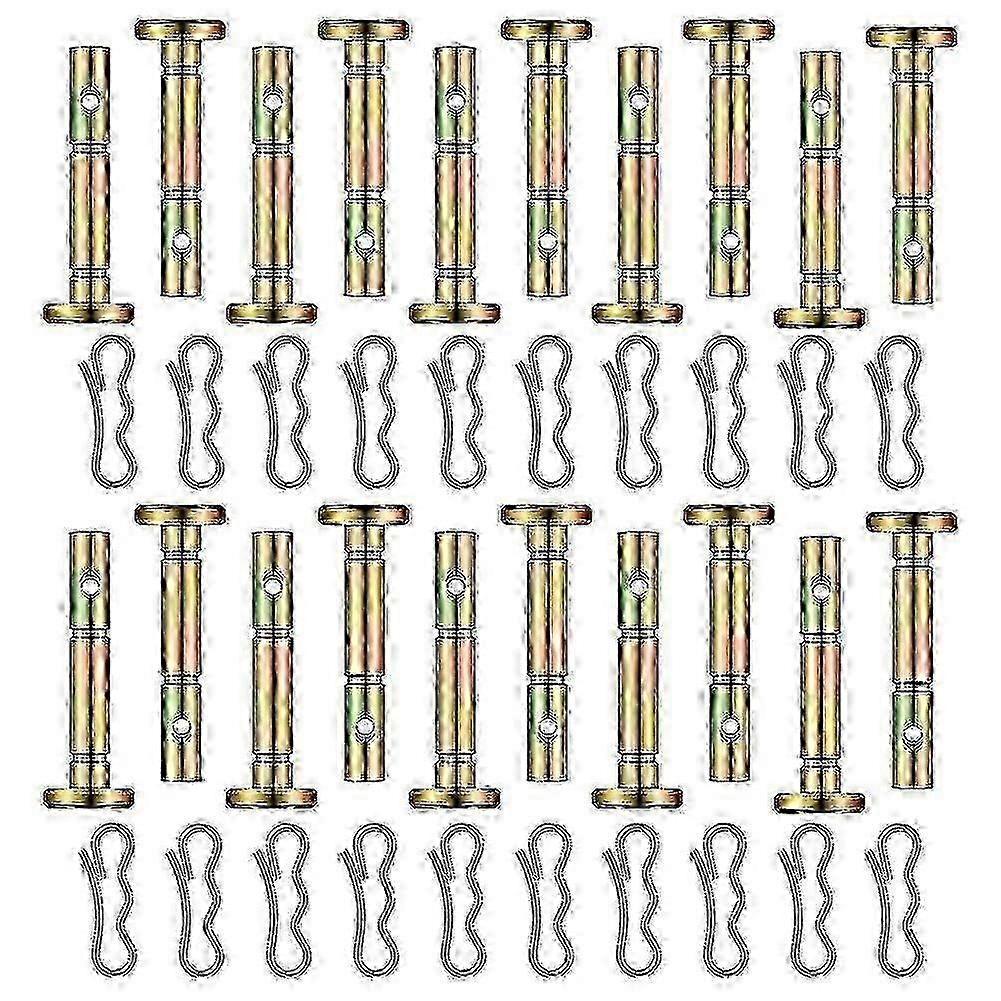 40 Pieces Shear Pins and Cotter Pins Replacement Shear Pin and Bow Tie Lock